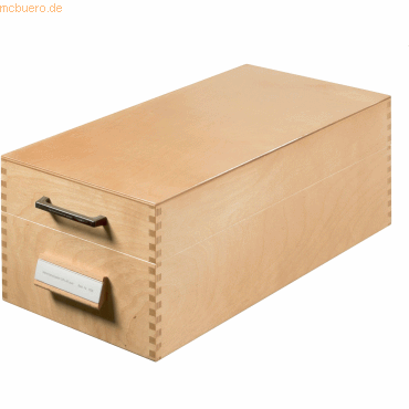 Han Karteikasten A6 quer Holz für 1000-1500 Karten Han Karteikasten A6 quer Holz für 1000-1500 Karten von HAN