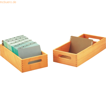 Han Karteitrog A6 quer Holz für 1000-1500 Karten Han Karteitrog A6 quer Holz für 1000-1500 Karten von HAN