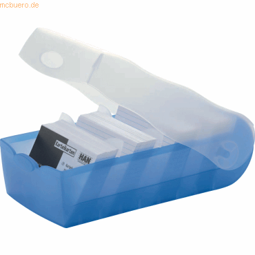 Han Lernkartei Croco A7 quer mit 5 Stützen und 100 Karten blau/translu Han Lernkartei Croco A7 quer mit 5 Stützen und 100 Karten blau/translu von HAN