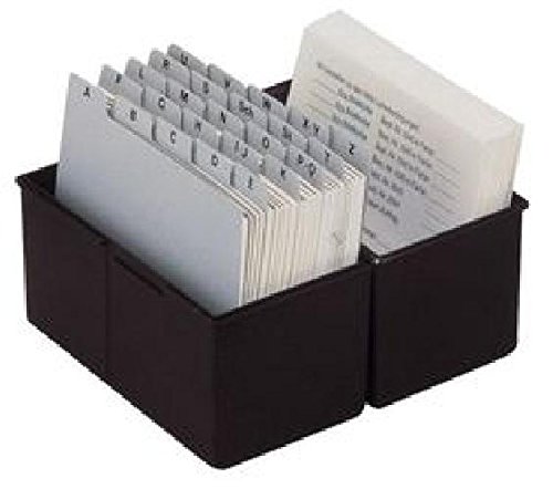 Karteibox A5 quer f.300 Karten schwarz 228x102x171mm von HAN