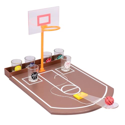 HANABASS 1 Satz Desktop Basketball Trinkspiel Kreatives Barspielzeug für Lustige Spieleabende mit Freunden aus Hochwertigem Einfach zu Bedienen für Partys und Bars Fördert die Geselligkeit von HANABASS