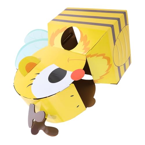 HANABASS 1 Satz Flugzeugspielzeug aus Pappschachtel Tierisches tragbares Kostümspielzeug Tragbares Tierkostüm- für Tierkostüm aus Pappe für Babyspielzeug Papier Gelb von HANABASS