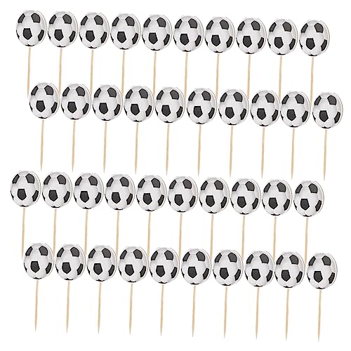 HANABASS 1 Satz Fußball Kuchen Dekoration Kuchendekoration Kuchen -topper Kuchenverzierung Cupcake Topper Geburtstag Tortenaufsatz Aus Papier Zahnstocher 24 Stück HANABASS 1 Satz Fußball Kuchen Dekoration Kuchendekoration Kuchen -topper Kuchenverzierung Cupcake Topper Geburtstag Tortenaufsatz Aus Papier Zahnstocher 24 Stück von HANABASS