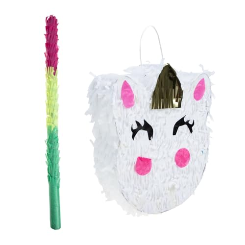 HANABASS 1 Satz Mit Gefüllte Piñata Traditionelle Mexikanische Piñata Geburtstagsfeier Piñata Geburtstag Piñata Mexikanisches Piñata- Einhorn-pinata Papier von HANABASS