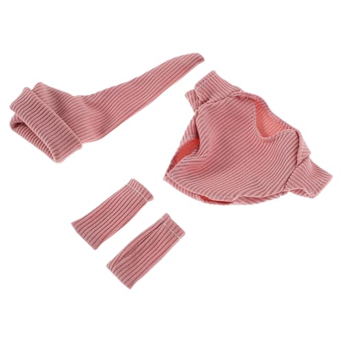 HANABASS 1 Satz Puppen kostüme puppenkleidung Puppen Set Puppenhut Puppen Outfit Set Puppen Kleidungsset Zubehör für Puppenkostüme Babypuppenschuhe DIY-Rollenspielkleidung Polyester Rosa von HANABASS