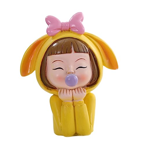 HANABASS 1 Stück Cartoon Bubble Girl Tortenfigur Vivid Sculpture für Geburtstagsfeiern und Kreative Kuchendekoration aus Sicherem Harz für Kinderpartys und Unvergessliche HANABASS 1 Stück Cartoon Bubble Girl Tortenfigur Vivid Sculpture für Geburtstagsfeiern und Kreative Kuchendekoration aus Sicherem Harz für Kinderpartys und Unvergessliche von HANABASS
