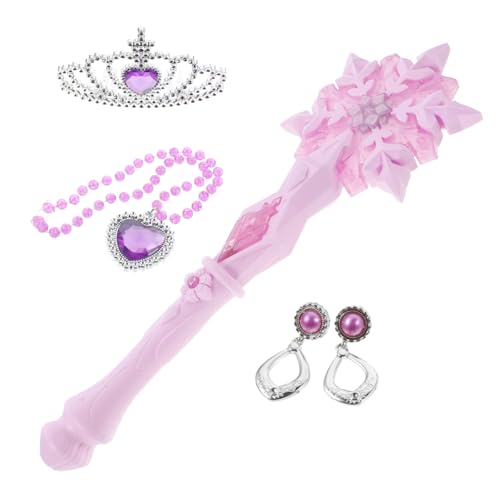 HANABASS 1 Stück Glitzer-zauberstab Streamer Schaumstoffstäbchen Glühen Zappeln Es Zappelt Lametta Neon Dekorationen Lichtschwert Glühstab Mädchen Partyversorgung Rosa Plastik von HANABASS
