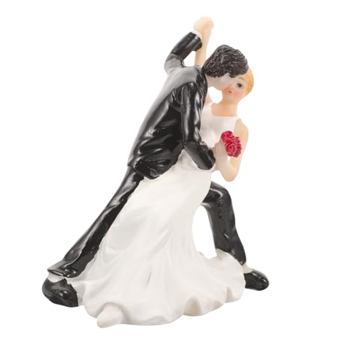 HANABASS 1 Stück Tortenfigur Hochwertigem Material Romantische Dekoration für Hochzeiten Geburtstagsfeiern und Besondere Anlässe Langlebig und Ansprechend Gestaltet von HANABASS