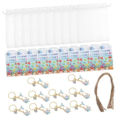 HANABASS 10 Sätze Teiliges Meeresschatz Schlüsselanhänger mit Fisch Muschelanhängern Tropisches Meeresthema Partydeko Geburtstagsfeier Mitgebsel für Meerliebhaber HANABASS 10 Sätze Teiliges Meeresschatz Schlüsselanhänger mit Fisch Muschelanhängern Tropisches Meeresthema Partydeko Geburtstagsfeier Mitgebsel für Meerliebhaber von HANABASS