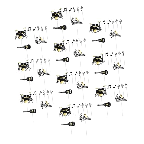 HANABASS 10 Sets Cupcake Topper Mit Musikinstrumenten Gitarre Kuchen Cupcake Dekorativer Jubiläums Kuchenaufsatz Musikalische Kuchendekorationen Musik Happy HANABASS 10 Sets Cupcake Topper Mit Musikinstrumenten Gitarre Kuchen Cupcake Dekorativer Jubiläums Kuchenaufsatz Musikalische Kuchendekorationen Musik Happy von HANABASS