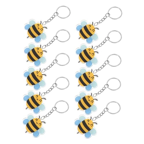 HANABASS 10 Stück Biene Schlüsselanhänger Bienen-schlüsselanhänger, Party-dekoration Bienen Dekorationen Bienendekor Netter Schlüsselbund Bienenspielzeug Acryl HANABASS 10 Stück Biene Schlüsselanhänger Bienen-schlüsselanhänger, Party-dekoration Bienen Dekorationen Bienendekor Netter Schlüsselbund Bienenspielzeug Acryl von HANABASS