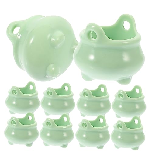 HANABASS 10 Stück Kessel Mini halloween basteln halloween halloween-dekoration halloween Winzige Kesseltöpfe Gothic Halloween-Miniaturkessel Miniatur-Kesselspielzeug Plastik von HANABASS