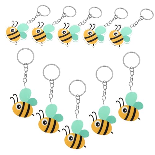 HANABASS 10 Stück Teiliges Niedlicher Bienen Schlüsselanhänger Cartoon Biene Anhänger Taschenanhänger Leichte Langlebige Bienen Motiv Schlüsselringe für Partygeschenke und Dekoration HANABASS 10 Stück Teiliges Niedlicher Bienen Schlüsselanhänger Cartoon Biene Anhänger Taschenanhänger Leichte Langlebige Bienen Motiv Schlüsselringe für Partygeschenke und Dekoration von HANABASS