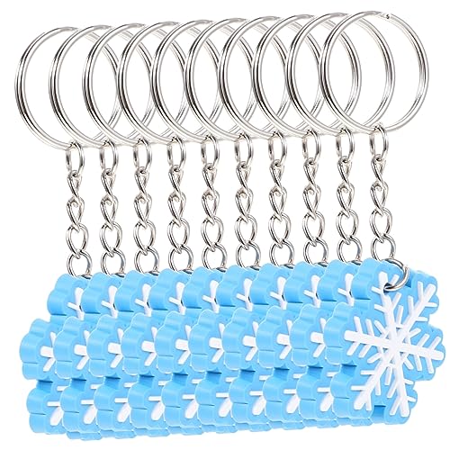 HANABASS 10 Stück Teiliges Weihnachts Schlüsselanhänger mit Niedlichen Schneeflocken Motiven PVC Material Langlebig und Sicher als Schlüsselhalter und Taschenanhänger für Weihnachtsdeko HANABASS 10 Stück Teiliges Weihnachts Schlüsselanhänger mit Niedlichen Schneeflocken Motiven PVC Material Langlebig und Sicher als Schlüsselhalter und Taschenanhänger für Weihnachtsdeko von HANABASS