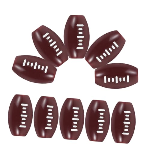 HANABASS 100 Stück Rugby-Perlen Sportbälle Schmuck Fußballperlen Kugelperlen für die Schmuckherstellung Sportperlen zum Selbermachen DIY -Schmuckzubehör Lose Perlen Acryl Dunkelbraun HANABASS 100 Stück Rugby-Perlen Sportbälle Schmuck Fußballperlen Kugelperlen für die Schmuckherstellung Sportperlen zum Selbermachen DIY -Schmuckzubehör Lose Perlen Acryl Dunkelbraun von HANABASS