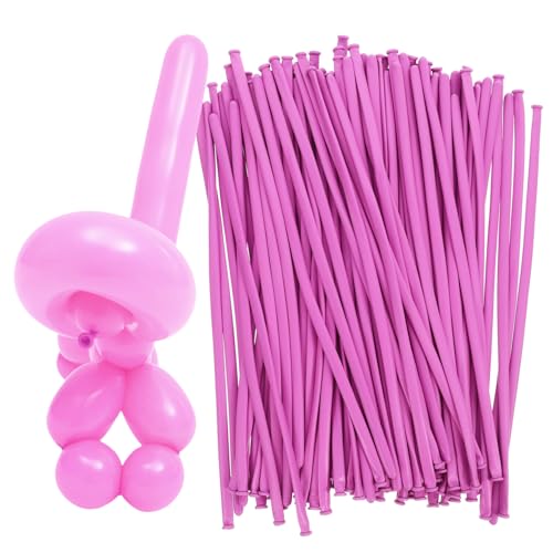 HANABASS 100 Stück Szenenlayout Fiesta Geburtstag Schwebende Dekoration Disco Spirale Luftdekoration Ballon Party Große Partys Farbig Hoch Transparent Fete Rosa Mini Für Lavendel von HANABASS