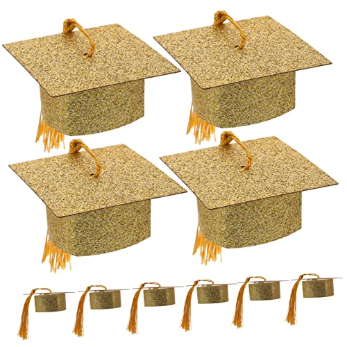 HANABASS 10Stücke Teiliges Mini Abschlusshut Weinbecher Dekoration Hochwertige Goblet Kappen für Festliche Anlässe für Abschlussfeiern und DIY Dekorationen HANABASS 10Stücke Teiliges Mini Abschlusshut Weinbecher Dekoration Hochwertige Goblet Kappen für Festliche Anlässe für Abschlussfeiern und DIY Dekorationen von HANABASS