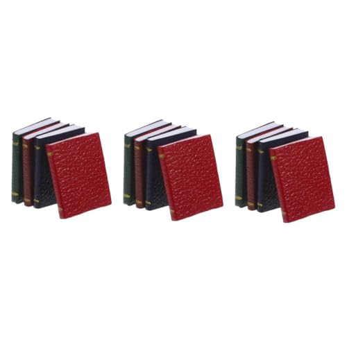HANABASS 12 Stck. Maßstab Puppenhaus Zubehör Blanko Notizbücher Realistisch Gestaltete Miniatur Bücher für Puppenhaus Dekoration Schlafzimmer Bibliothek von HANABASS