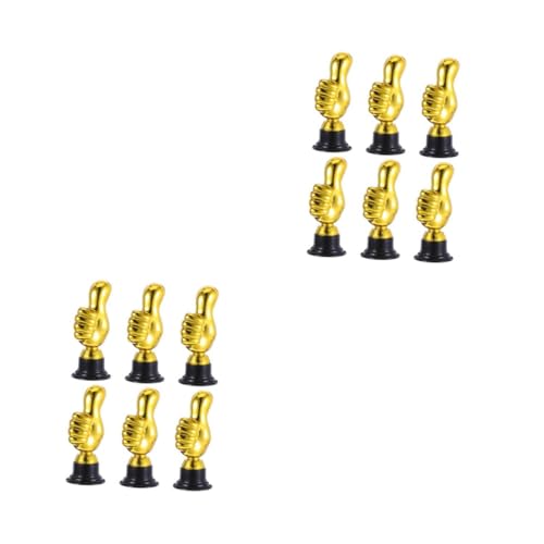 HANABASS 12 Stck. Mini Daumen Trophäen Kunststoff Spaßpreise für Quiz Partypreise Erwachsene Sportveranstaltungen Auszeichnungen von HANABASS