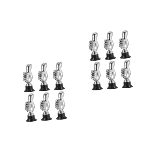 HANABASS 12 Stck. Mini Daumen Trophäen aus Kunststoff Einzigartige Party Preise für Erwachsene Kleine Auszeichnungen für Sportveranstaltungen Spielabende und Event von HANABASS