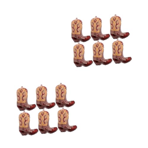 HANABASS 12 Stck. Teiliges Western Cowboy Stiefel Ballon Aufblasbar Western Party Dekorationen für Geburtstag Cowboy Boot Centerpieces für von HANABASS