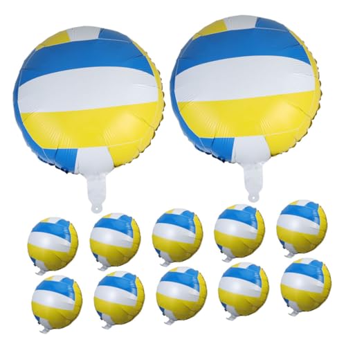 HANABASS 12 Stück Aluminiumfolienvolleyballballon Zubehör Für Volleyball-geburtstagsfeiern Luftballons Aus Aluminiumfolie Sportballons Sportpartyzubehör Dekorative Luftballons HANABASS 12 Stück Aluminiumfolienvolleyballballon Zubehör Für Volleyball-geburtstagsfeiern Luftballons Aus Aluminiumfolie Sportballons Sportpartyzubehör Dekorative Luftballons von HANABASS