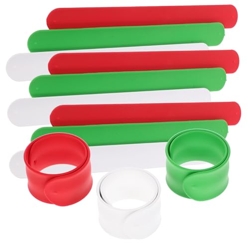 HANABASS 12 Stück Pop-ring-armband Party Schnell Für Beute Slap-circle-armbänder Kinderhandgelenkspielzeug Armband Festival-armbänder Lustige Kinderspielzeuge Kieselgel von HANABASS