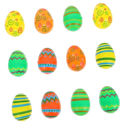HANABASS 12 Stück Teiliges Bunte Plastikeier für Ostern Kreative Deko Eier für Ostereiersuche und Partybedarf Lebensechte Gestaltung Dekorativ und Vielseitig Einsetzbar HANABASS 12 Stück Teiliges Bunte Plastikeier für Ostern Kreative Deko Eier für Ostereiersuche und Partybedarf Lebensechte Gestaltung Dekorativ und Vielseitig Einsetzbar von HANABASS