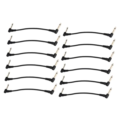 HANABASS 12 Stück Teiliges Gitarren Patchkabel Hochwertige Verbindungskabel für Effektpedale Stabil und Klarer für Gitarre Bass Mixer Mehr HANABASS 12 Stück Teiliges Gitarren Patchkabel Hochwertige Verbindungskabel für Effektpedale Stabil und Klarer für Gitarre Bass Mixer Mehr von HANABASS