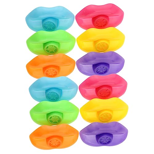 HANABASS 12 Stück Teiliges Kinderpfeifen Bunte Lernspielzeuge für Lustige Tröten für Partys Geburtstagsfeiern und Weihnachten Kreatives Aufmerksamkeit Zufällige Farbe von HANABASS