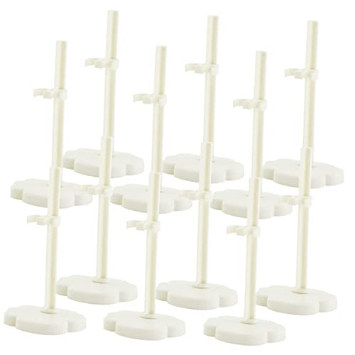 HANABASS 12 Stück Teiliges Weiße Puppenständer mit Stabilem Flachem Boden Universelle Mini Puppenhalter für Sammler Leichte Tragbare Doll Display Ständer für Kleine Figuren und Puppen HANABASS 12 Stück Teiliges Weiße Puppenständer mit Stabilem Flachem Boden Universelle Mini Puppenhalter für Sammler Leichte Tragbare Doll Display Ständer für Kleine Figuren und Puppen von HANABASS