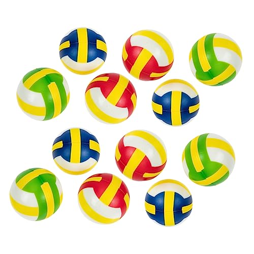 HANABASS 12Stücke Teiliges Mini Volleyball Stressbälle aus Pu-Material für Erwachsene und Junge Mädchen Lustige Dekompression Spielzeuge für Büro und Freizeit Bunte Quetschbälle zur Stressbewältigung HANABASS 12Stücke Teiliges Mini Volleyball Stressbälle aus Pu-Material für Erwachsene und Junge Mädchen Lustige Dekompression Spielzeuge für Büro und Freizeit Bunte Quetschbälle zur Stressbewältigung von HANABASS