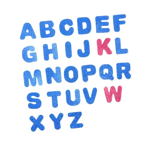 HANABASS 130 Stück Teiliges Buchstaben Sticker Selbstklebend Glitzernd aus Eva Bunte Farben für DIY Bastelprojekte Kinderzimmerdekoration Scrapbooking und Kreative Kinderaktivitäten von HANABASS