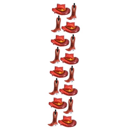 HANABASS 16 Stck. Teiliges Cowboy Themen Folienballon Aufblasbare Western Partydekoration in Hut und Stiefelform Bunte Aluminiumfolie Luftballons für Geburtstag und Mottoparty HANABASS 16 Stck. Teiliges Cowboy Themen Folienballon Aufblasbare Western Partydekoration in Hut und Stiefelform Bunte Aluminiumfolie Luftballons für Geburtstag und Mottoparty von HANABASS