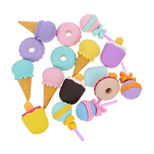 HANABASS 16 Stück Teiliges Radiergummi Süße Dessert Motive aus Sicherem Tpr Material Bunte Cartoon Radierer für Schülergeschenke und Mitgebsel zum Schulanfang HANABASS 16 Stück Teiliges Radiergummi Süße Dessert Motive aus Sicherem Tpr Material Bunte Cartoon Radierer für Schülergeschenke und Mitgebsel zum Schulanfang von HANABASS