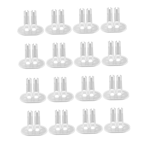 HANABASS 16 Stück Teiliges Transparente Puppenständer aus Kunststoff Stabiler Halter für Actionfiguren und Puppen Tragbare Doll Display Halterung für Puppenhaus Zubehör und Doll von HANABASS