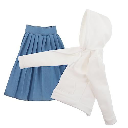 HANABASS 1Satz Puppen Kleidung Sweatshirt Rock DIY Outfit für Dekorative Puppen Sichere Materialien Modisches Design Kreative Spielmomente von HANABASS