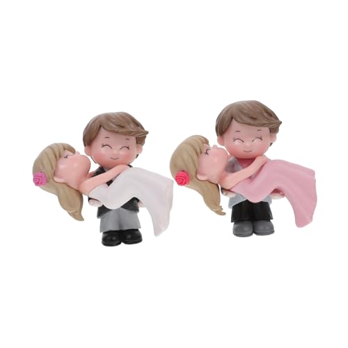 HANABASS 2 Paare DIY Figuren Tortendeko Handbemalt Stilvolle Geburtstagskuchen Dekoration Geschenkidee für Vielseitige Kuchenornamente für Feierlichkeiten HANABASS 2 Paare DIY Figuren Tortendeko Handbemalt Stilvolle Geburtstagskuchen Dekoration Geschenkidee für Vielseitige Kuchenornamente für Feierlichkeiten von HANABASS