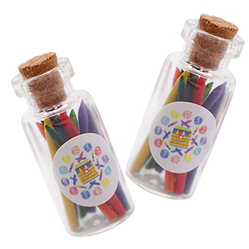 HANABASS 2 Sätze Miniatur Flaschen Buntstifte Farbenfrohe Langlebige Wachsmalstifte für Puppenhaus Mikro Landschaft DIY Deko Eleganter Farbakzent für Miniatur Szenen HANABASS 2 Sätze Miniatur Flaschen Buntstifte Farbenfrohe Langlebige Wachsmalstifte für Puppenhaus Mikro Landschaft DIY Deko Eleganter Farbakzent für Miniatur Szenen von HANABASS