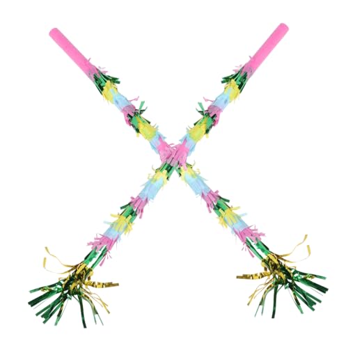 HANABASS 2 Stück Bunte Pinata Schläger Set Kinderfreundliche Schlagstäbe für Partyspiele Festival Dekoration Robust und Leicht für Geburtstagsfeiern und Festliche Anlässe HANABASS 2 Stück Bunte Pinata Schläger Set Kinderfreundliche Schlagstäbe für Partyspiele Festival Dekoration Robust und Leicht für Geburtstagsfeiern und Festliche Anlässe von HANABASS