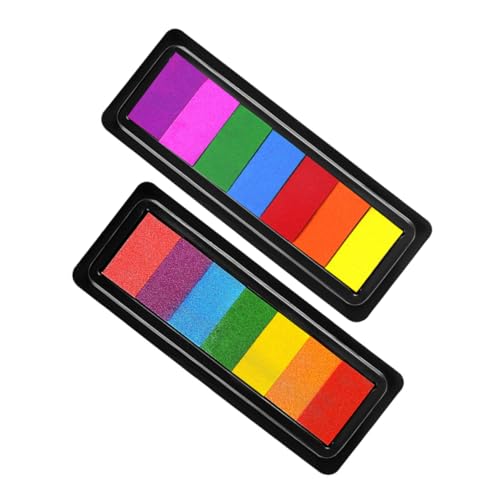 HANABASS 2 Stück Graffiti Stempelkissen für Abwaschbare Fingerfarbe für DIY Projekte Scrapbooking und Stempeln Geeignet für Kleinkinder und Kreative Bastelarbeiten HANABASS 2 Stück Graffiti Stempelkissen für Abwaschbare Fingerfarbe für DIY Projekte Scrapbooking und Stempeln Geeignet für Kleinkinder und Kreative Bastelarbeiten von HANABASS