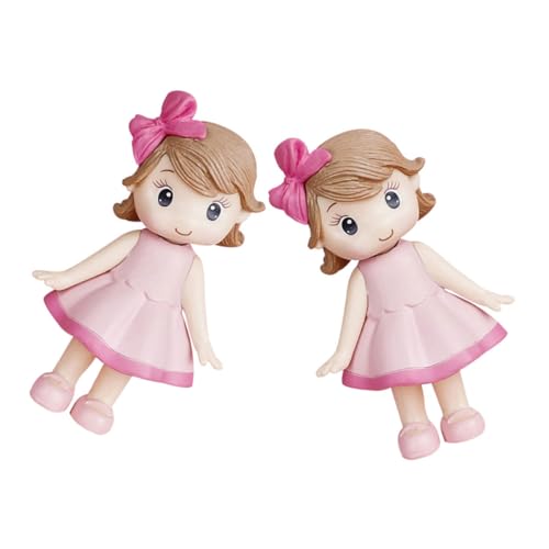 HANABASS 2 Stück Mädchen Cake Topper aus Polymer Clay Rosa Schleife Detailreiche Tortendeko für Geburtstag Party Vielseitige Mädchenfigur als Tisch und Kuchendekoration HANABASS 2 Stück Mädchen Cake Topper aus Polymer Clay Rosa Schleife Detailreiche Tortendeko für Geburtstag Party Vielseitige Mädchenfigur als Tisch und Kuchendekoration von HANABASS