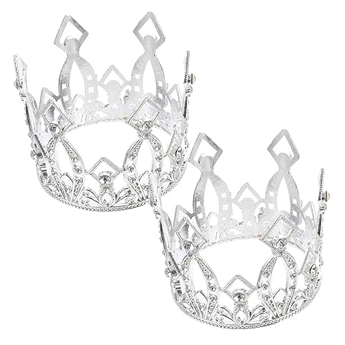HANABASS 2 Stück Mini Kronen Tortenaufsatz Elegante Kuchendekoration für Geburtstagsfeiern und Besondere Anlässe als Fotorequisiten für Mädchen und Damen HANABASS 2 Stück Mini Kronen Tortenaufsatz Elegante Kuchendekoration für Geburtstagsfeiern und Besondere Anlässe als Fotorequisiten für Mädchen und Damen von HANABASS