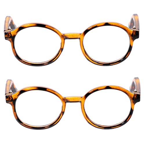 HANABASS 2 Stück Puppenbrille Brille für Puppe Augen Optik ferngläser kinderferngläser Toys schnapsgläser Dekore für Kinderbrillen stilvolle Brillenrequisiten Plastik von HANABASS
