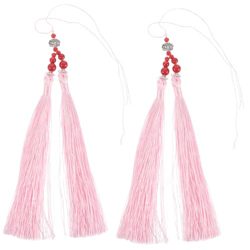HANABASS 2 Stück Tai-Chi-Schwertspitze schlüsselanhänger Tai-Chi- -Quaste Tischset mit Quastendekor Tai-Chi- -Ornamente Schwertquaste für den Weihnachtsbaum Polyester Rosa HANABASS 2 Stück Tai-Chi-Schwertspitze schlüsselanhänger Tai-Chi- -Quaste Tischset mit Quastendekor Tai-Chi- -Ornamente Schwertquaste für den Weihnachtsbaum Polyester Rosa von HANABASS