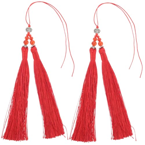 HANABASS 2 Stück Tai-chi-schwertspitze Kampfkunst-bastelquaste Weihnachtsornament-quaste Kampfsport-schwertdekor Girlandenprojekt Quaste Kampfkunst- -quaste Rot Polyester HANABASS 2 Stück Tai-chi-schwertspitze Kampfkunst-bastelquaste Weihnachtsornament-quaste Kampfsport-schwertdekor Girlandenprojekt Quaste Kampfkunst- -quaste Rot Polyester von HANABASS