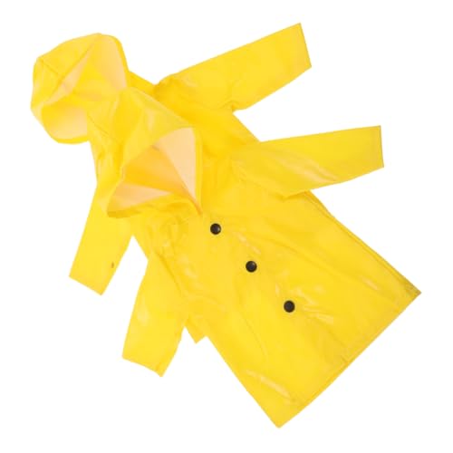 HANABASS 2 Stück Teiliges Puppen Gelb Wasserdichtes Material Einfache Pflege Schützende Kleidung für Spielpuppe Outdoor Abenteuer Zubehör von HANABASS