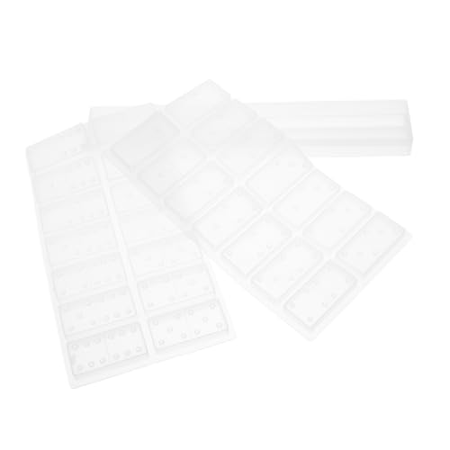 HANABASS 2 Stück Teiliges Silikonform Domino Halter aus Epoxidharz Langlebige DIY Aufbewahrungsbox für Domino Mahjong Display Ständer Kreatives Organizer Rack für Schmuck und Kleinteile von HANABASS