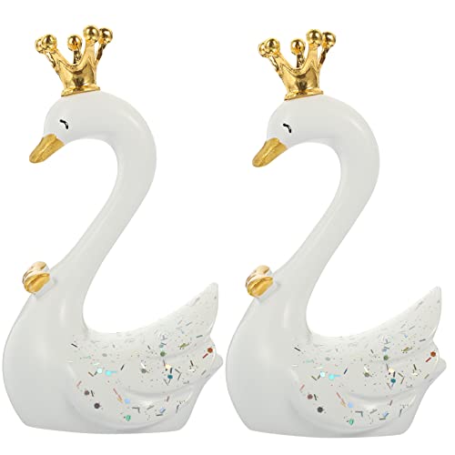 HANABASS 2 Stück Weiße Figurine aus Resin Miniatur Schwäne als Elegante Tortendeko Leichte Dessert Ornamente für Geburtstag Hochzeit Party und Festliche Anlässe HANABASS 2 Stück Weiße Figurine aus Resin Miniatur Schwäne als Elegante Tortendeko Leichte Dessert Ornamente für Geburtstag Hochzeit Party und Festliche Anlässe von HANABASS
