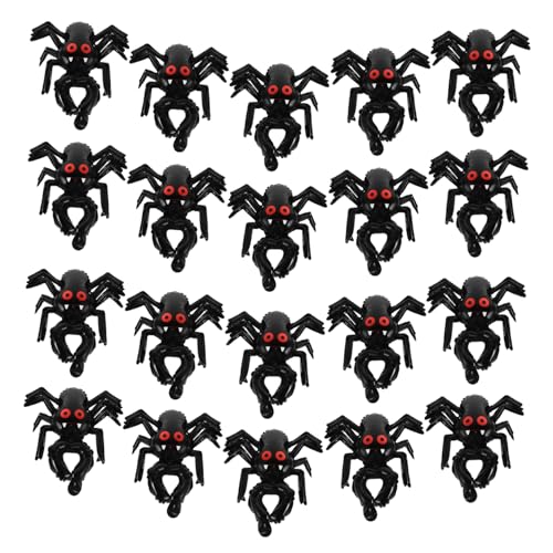 HANABASS 20 Stück Halloween Armband Ballons aus Aluminiumfolie Aufblasbare Spinnen Handballons Einfach zu Tragen Kreative Partydekoration für Halloween Festival und Festveranstaltungen von HANABASS